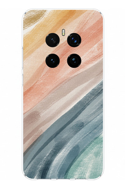 TechTree حافظة سيليكون متوافقة مع Honor Magic 7 PRO ذات لوحة ألوان حديثة مطبوع