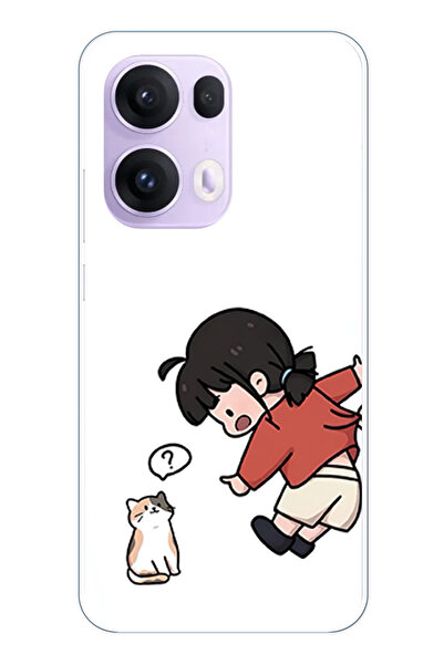 TechTree حافظة سيليكون متوافقة مع هاتف OPPO Reno 13 PRO - مجموعة الزوجين مطبوع