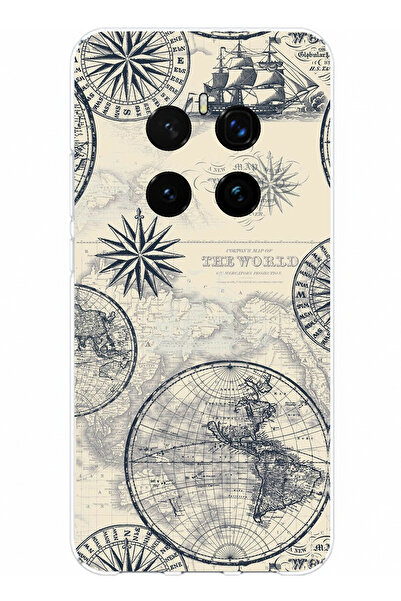 TechTree حافظة سيليكون متوافقة مع Honor Magic 7 PRO وقائمة بخريطة العالم القد...