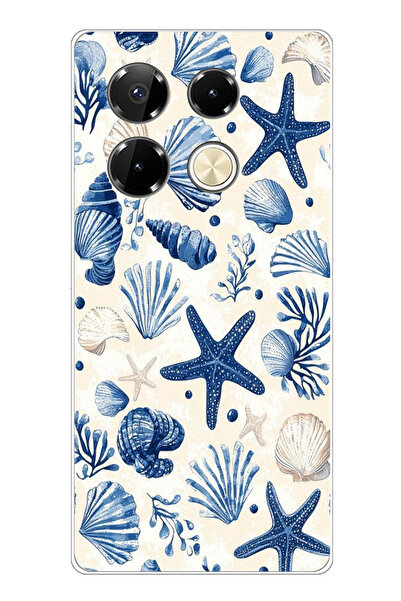 TechTree حافظة سيليكون مطبوع متوافقة مع هاتف Infinix Note 40 PRO بنمط صدفة ال...