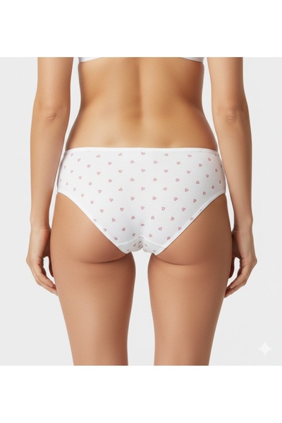 Derucce Women's 3-Pack Colorful Patterned Cotton Stretchy Slip Panties Set