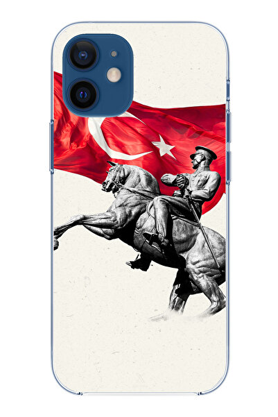 TechTree حافظة سيليكون متوافقة مع هاتف iPhone 12 Mini بتفاصيل تذكارية لأتاتور...