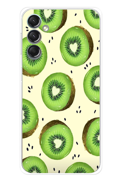 TechTree حافظة سيليكون متوافقة مع هاتف سامسونج جالاكسي A24 باللون الأخضر وشرا...