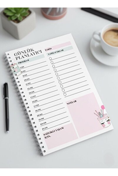 İmajmix دفتر تخطيط يومي بتصميم باستيل مقاس A5، لتحديد المهام والتخطيط اليومي