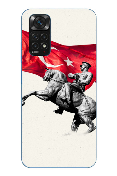 TechTree حافظة سيليكون متوافقة مع هاتف Redmi Note 11-11S بتفاصيل تذكارية لأتا...