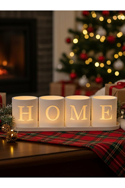 Pammuks تمثال زخرفي مضيء بتصميم السنة الجديدة للديكور المنزلي