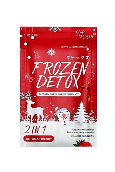 Frozen Gluta Detox 2 in 1 Detox & Fiberry 60 Capsules