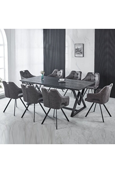 Tasamem Dafia طاولة طعام مستطيلة 8 كراسي