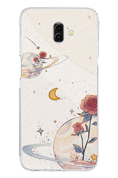 TechTree حافظة سيليكون متوافقة مع هاتف سامسونج جالاكسي J6 بلس، بتصميم كوكب ون...