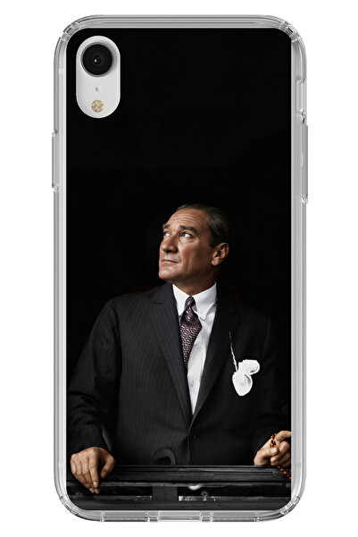 TechTree حافظة سيليكون متوافقة مع هاتف iPhone XR من Ufka Bakan Lider Ataturk ...