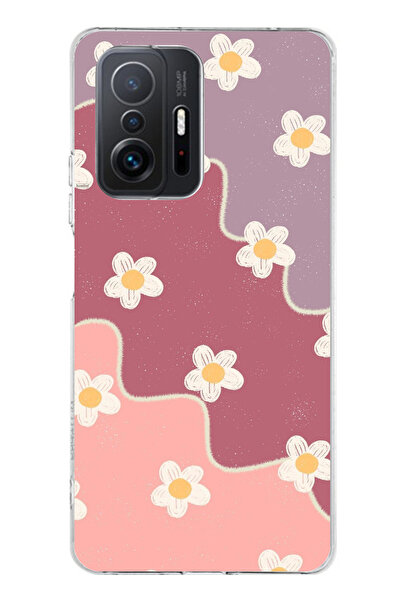 TechTree حافظة سيليكون متوافقة مع هاتف Xiaomi Mi 11T-11T PRO بلون الورد المجف...