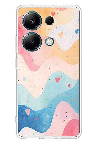 TechTree حافظة سيليكون متوافقة مع هاتف Redmi Note 13 PRO 4G بألوان باستيل متم...