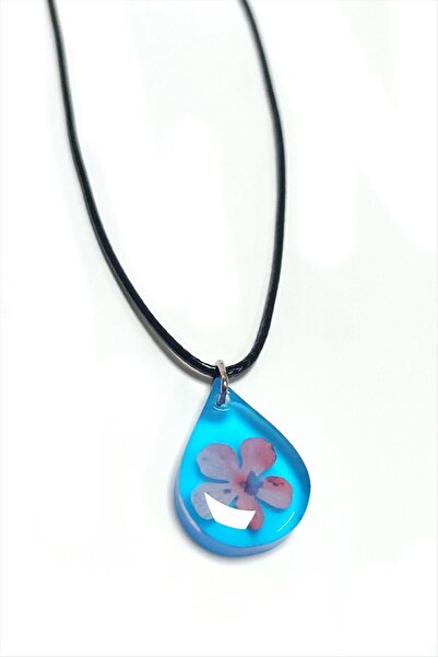 ZERO LAND Snowball Flower Drop Epoxy Necklace