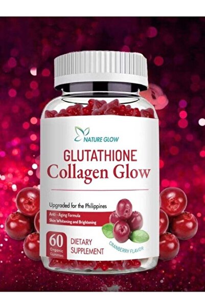 NATUREGLOW علكات ناتشر جلو غلوتاثيون كولاجين جلو - مكمل غذائي نباتي لتفتيح ال...