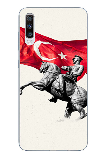 TechTree حافظة سيليكون متوافقة مع هاتف سامسونج جالاكسي A50-A30S بتفاصيل تذكار...