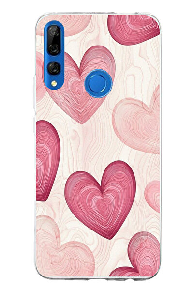 TechTree حافظة سيليكون متوافقة مع هاتف هواوي Y9 برايم (2019) باللون الوردي ال...