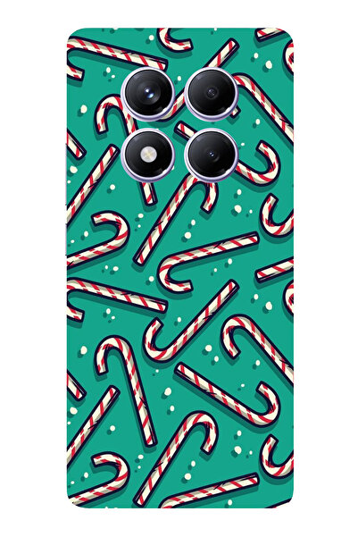 TechTree حافظة سيليكون مطبوع متوافقة مع هاتف Redmi Note 14 PRO PLUS مع حلوى ع...