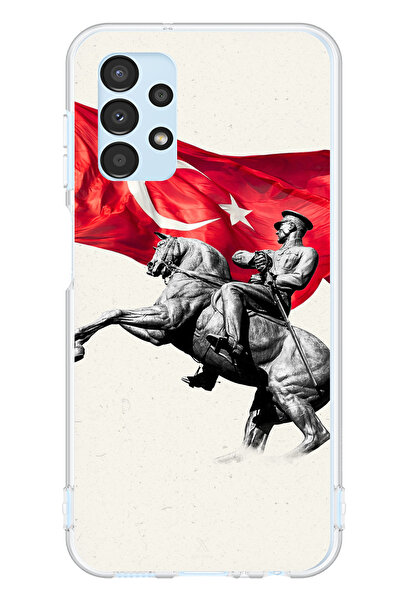 TechTree حافظة سيليكون متوافقة مع هاتف سامسونج جالاكسي A13 بتفاصيل تذكارية لأ...