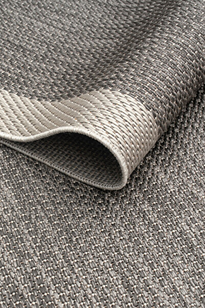 Santa Clara Krem Gri Sisal Makinede Yıkanabilir Desenli Halı Modern & Toz Tut...