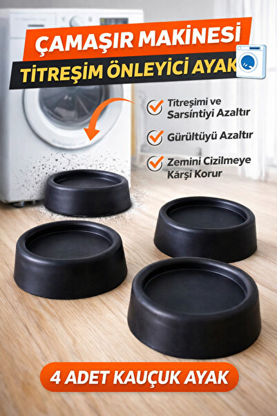 Primeaks Çamaşır Makinesi Titreşim Önleyici Ayak – Gürültü ve Sarsıntı Azaltı...