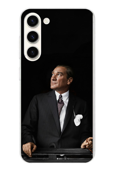 TechTree حافظة سيليكون متوافقة مع هاتف سامسونج جالاكسي S25 بلس من Ufka Lider Ataturk مطبوع