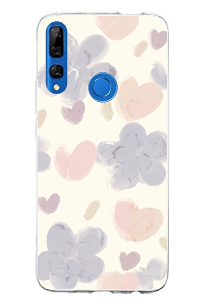 TechTree حافظة سيليكون متوافقة مع هاتف هواوي Y9 برايم (2019) على شكل زهرة وقل...