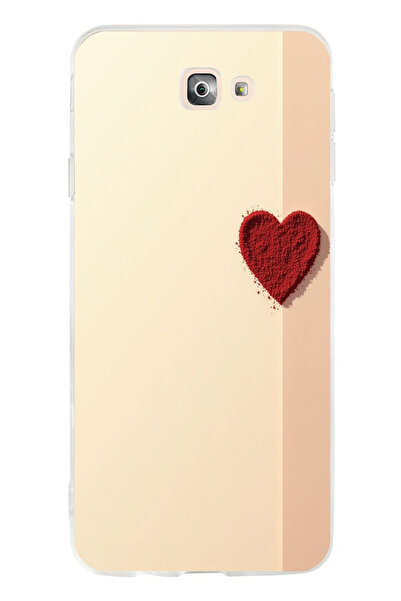 TechTree حافظة سيليكون متوافقة مع هاتف سامسونج جالاكسي J7 برايم باللون الأحمر...