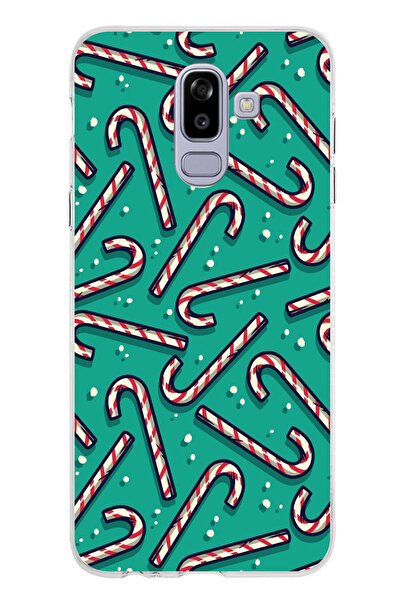 TechTree حافظة سيليكون متوافقة مع هاتف سامسونج جالاكسي J8-A6 بلس لعام مطبوع م...