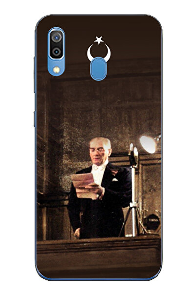 TechTree حافظة سيليكون متوافقة مع هاتف سامسونج جالاكسي A20-A30، خطاب مجلس أتا...