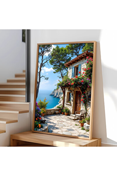 alphobitasarım Munte, lac și peisaj cu tematică natură și pace... Pictură dec...