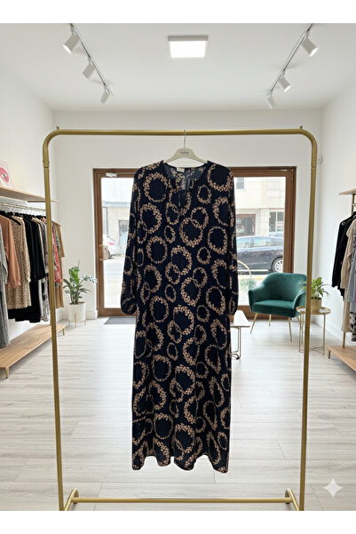 fariza tekstil Φόρεμα χαλαρής εφαρμογής με λαιμόκοψη U από βισκόζη, κατάλληλο...