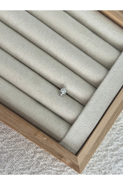 ringbox Gümüş Renkli Deniz Kabuğu Piercing Tragus Helix Kıkırdak