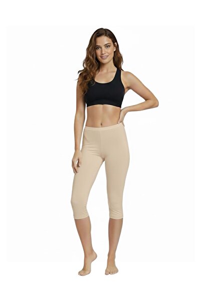 Özten İç Giyim Buy Thin Belted Modal Non-Marking Capri Leggings Ozt404