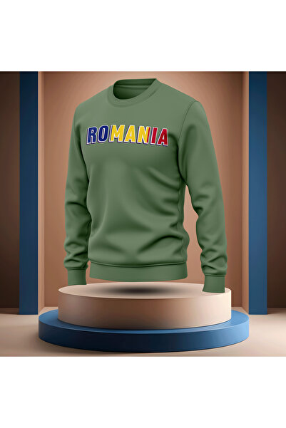 Bulvar Lee Crew Neck Romania Printed Men's Sweatshirt / Romania