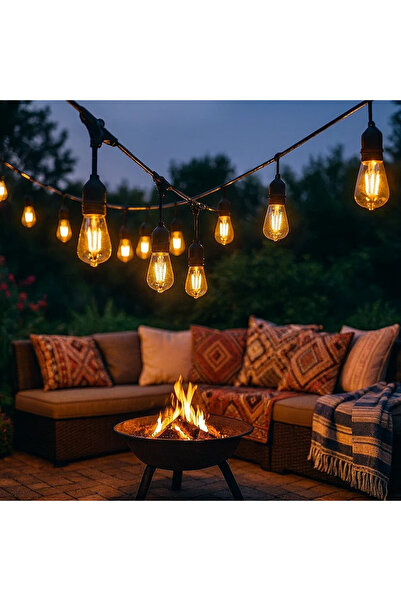 HAMER عقود لمبات طول 50 متر 2 لمبة لكل متر مجموع 100 لمبة قاعدة