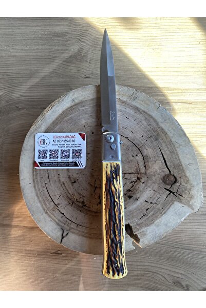 Karadağ İthal Cep Çakısı Uzun Sarı Siyah– Şıklığın ve Gücün Mükemmel Dengesi