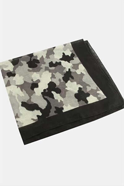 ZERO LAND 1615255749 Soldier Patterned (225552) Bandana 50X50-Grey