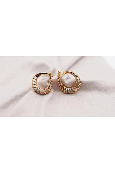 XUPING JEWELRY Cercei placați cu aur de 18k și cristale de zirconiu