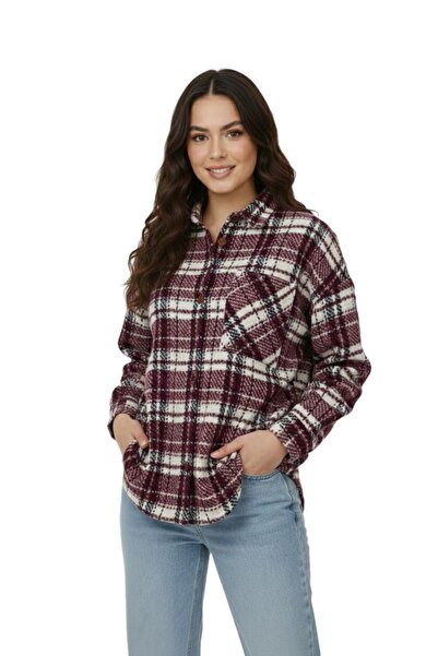 BAGLAN Women's Plaid Lumberjack Shirt Bgl-St05067
