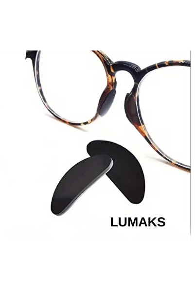 LUMAKS Ultra İnce Silikon Gözlük Burunluğu Kaymaz, Şeffaf, 1 mm Gözlük Burun ...