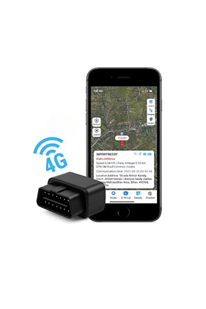 Zero Secrets Mini dispozitiv de urmărire GPS pentru mașină OBD 4G negru