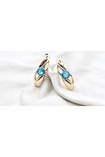 XUPING JEWELRY Cercei placați cu aur de 18k și cristale de zirconiu