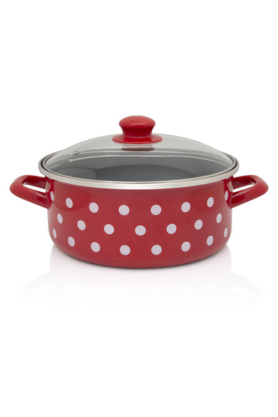 Metalac Κατσαρόλα 4,75 λίτρων με γυάλινο καπάκι Tufne enamel/24cm/4,75 λίτρων