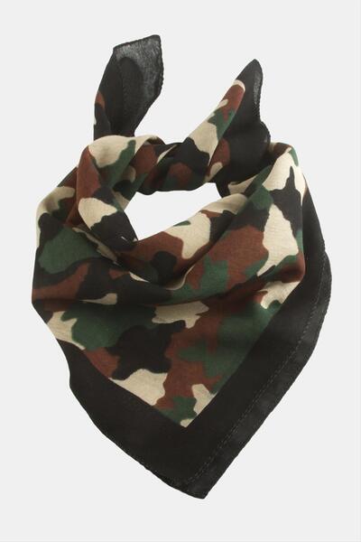 ZERO LAND 1614955749 Soldier Patterned (225549) Bandana 50X50-Green