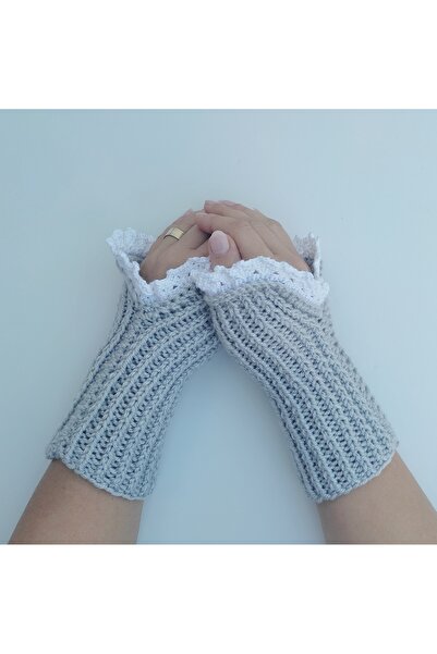 Lesy Handmade knitted arm warmers, half gloves, fingerless gloves.