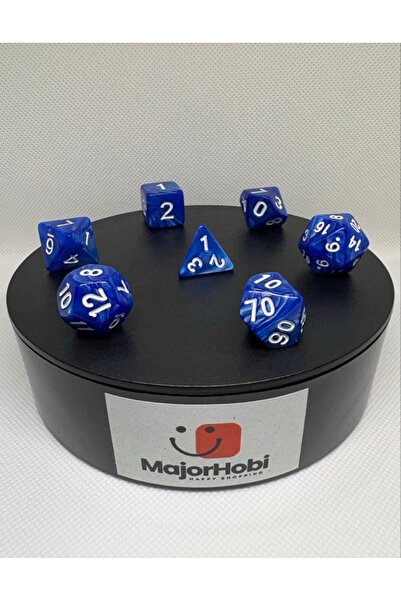 Major Hobi Dnd Frp 7-Piece Dice Set – Pearlescent Blue |   Dungeons & Dragons...