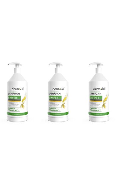 Dermokil Prebiyotik & Vitamin B5 Kepeğe Karşı Şampuan 3x1 Lt