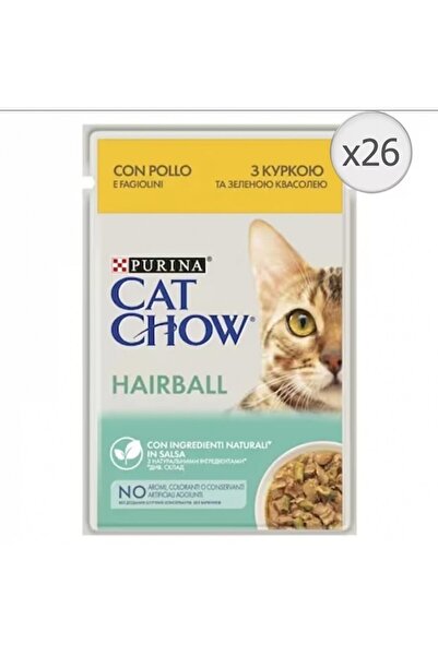 PURINA DOG&CAT CHOW Purina Cat Chow Hairball, Pui, 26 x 85g