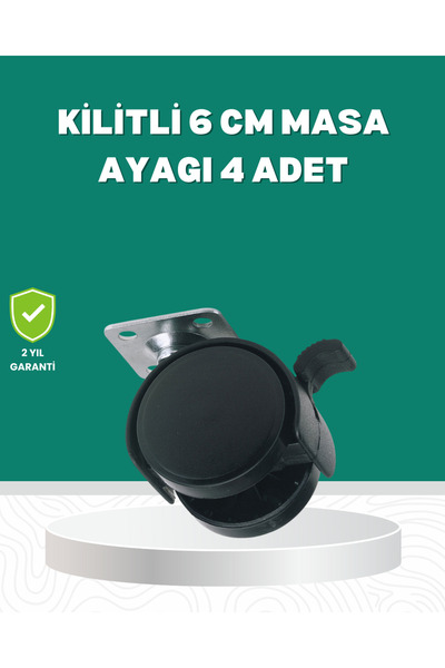 Fırsatkolik Floor Protection Interlocking Foot Wheel Set 6 cm