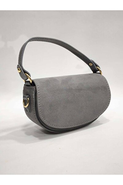 AYSAMOOD Women's Suede Hand and Shoulder Baguette Bag